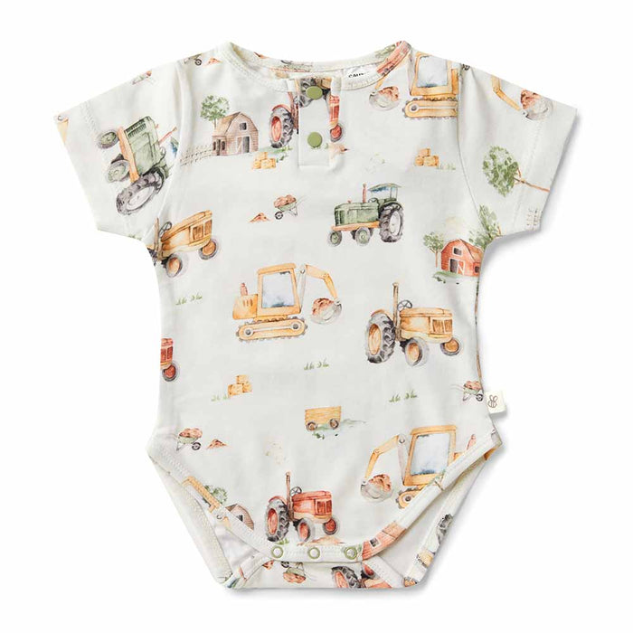 Tractor & Digger Bodysuit | Snuggle Hunny
