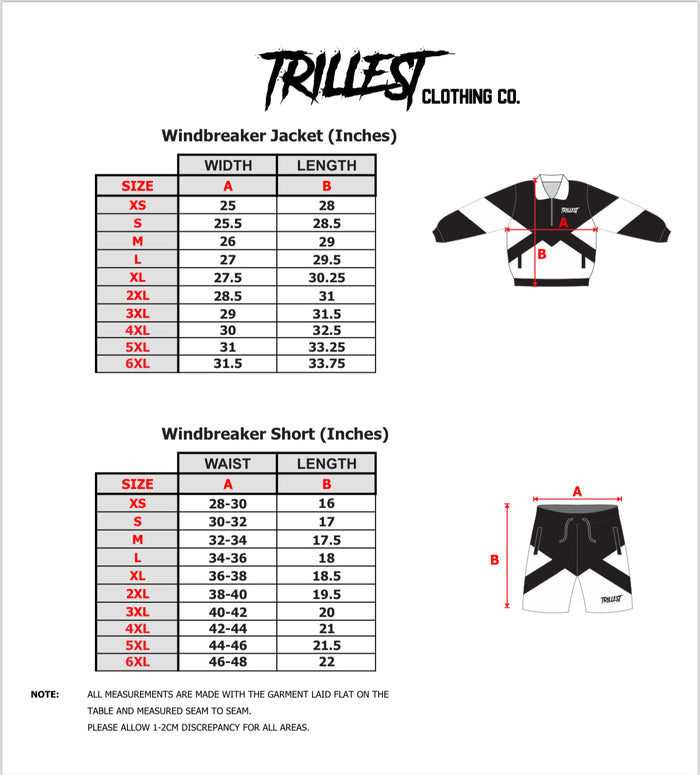 Trillest Panel Windbreaker Shorts - Royal\White