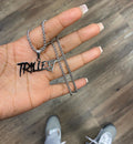 Trillest Signature Logo Necklace (Silver)
