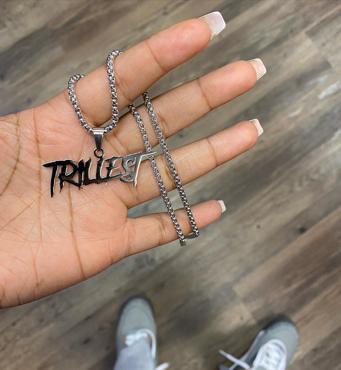 Trillest Signature Logo Necklace (Silver)
