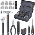 QuickFix toolkit with hammer, pliers, wrench, screwdrivers, bits, tape measure, knife and toolbox