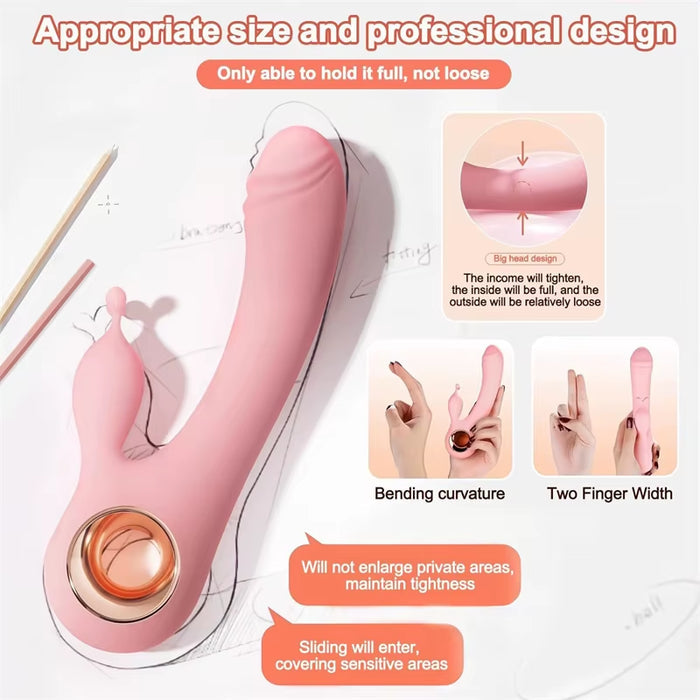 USB Charging Silicone G Spot Vibrator Female Sexual Pleasure 10 Speeds Rabbit Vibrator Adult Sex Toy