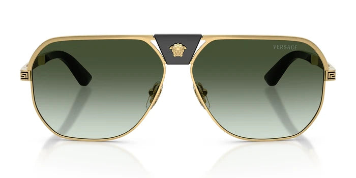 Versace VE2294-Gold With Green Lenses