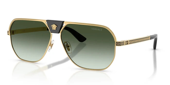 Versace VE2294-Gold With Green Lenses