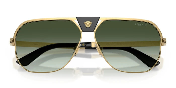 Versace VE2294-Gold With Green Lenses