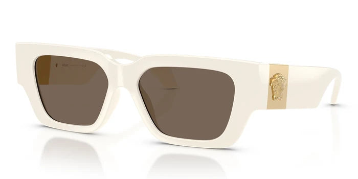 Versace VE4497-White With Brown Lenses