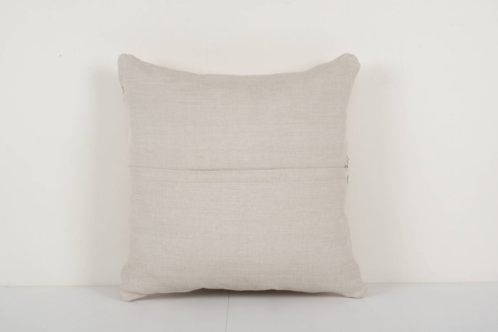 Vintage Pillows Store Vintage Pillows Store - Square Turkish Carpet Rug Pillow, Sand Designer Cushion