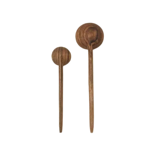 Hawkins New York HAND CARVED WALNUT SPOON - SHORT HARIRA