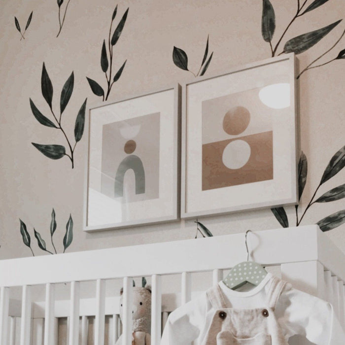 Watercolor Leaf Wall Decals