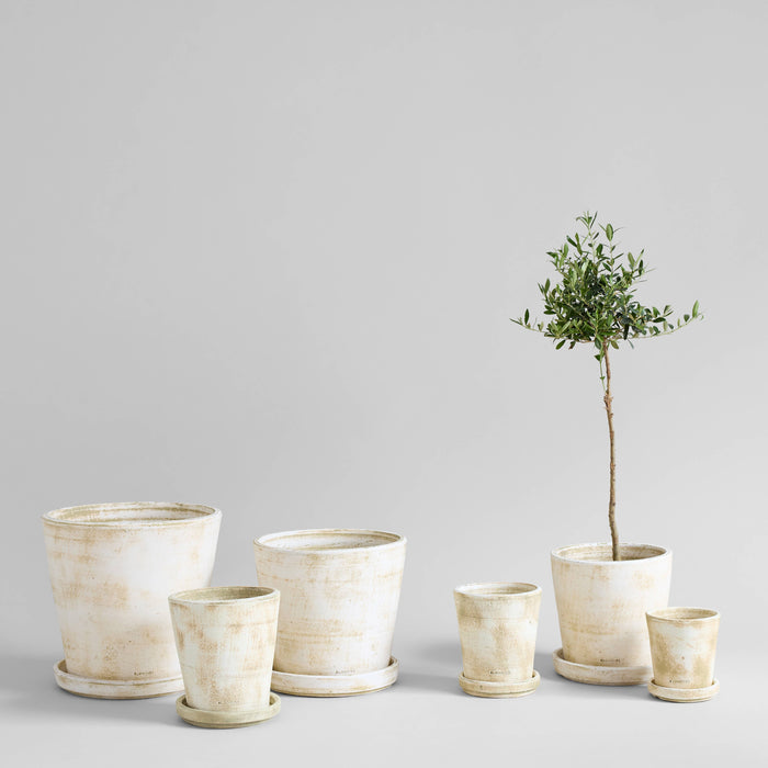 Bloomist SHOP White Patina Planters