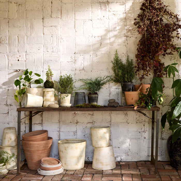 Bloomist SHOP White Patina Planters