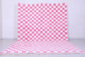 Moroccan Pink checkered rug - Checkered rug - Wool rug - custom moroccan rugs