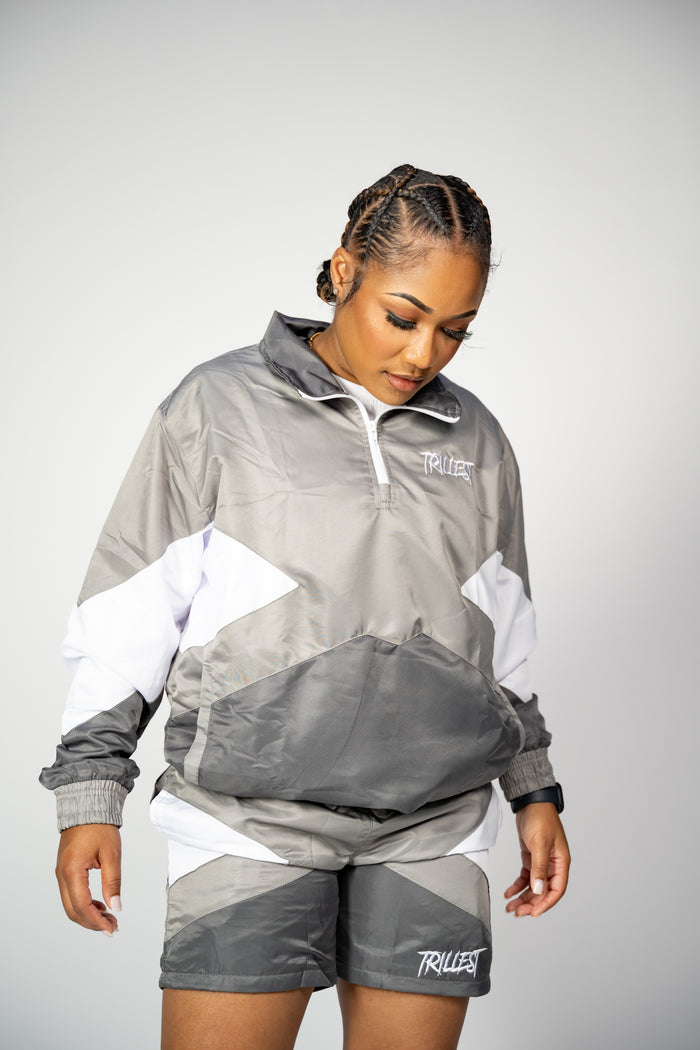 Windbreaker Bundle - Gray/White