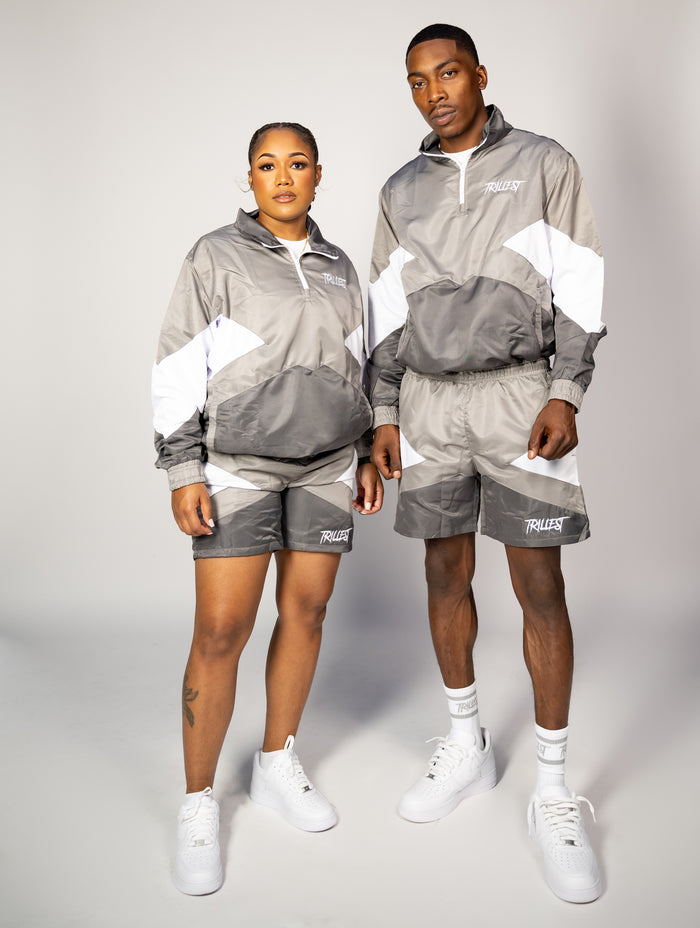 Windbreaker Bundle - Gray/White