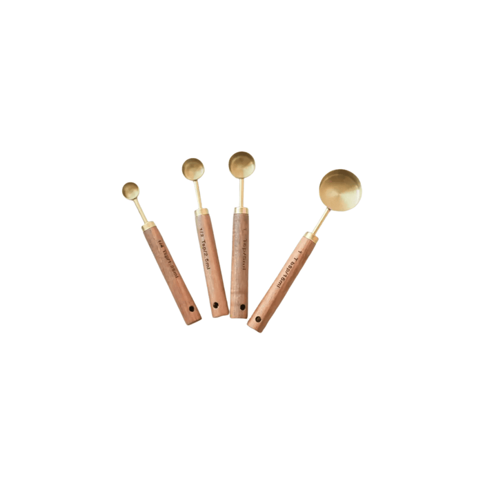 Fodory SHOP Wood Handle Measuring Spoons Set
