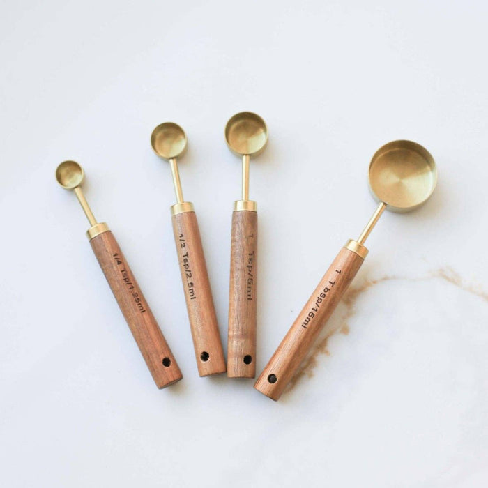 Fodory SHOP Wood Handle Measuring Spoons Set