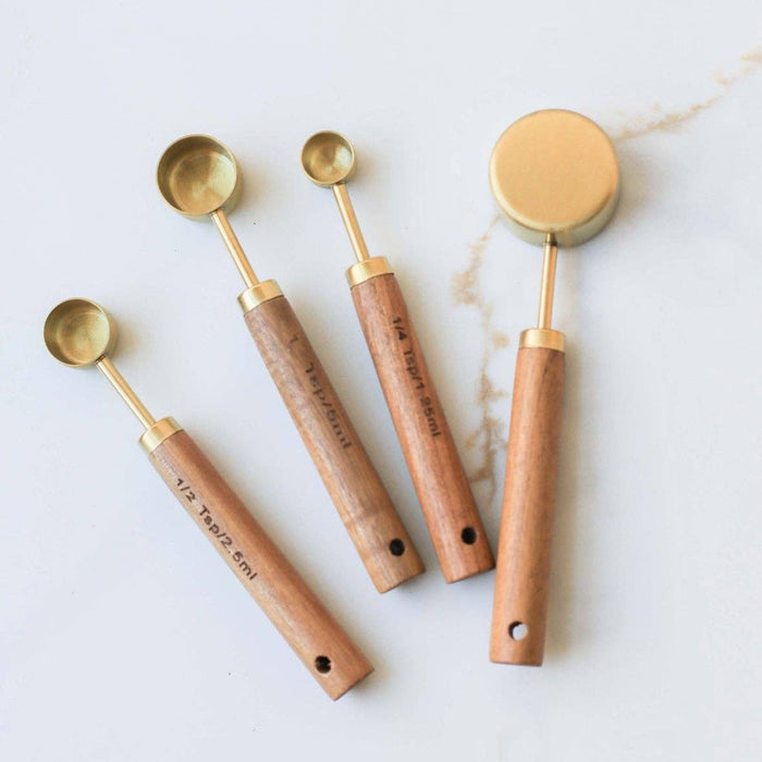 Fodory SHOP Wood Handle Measuring Spoons Set
