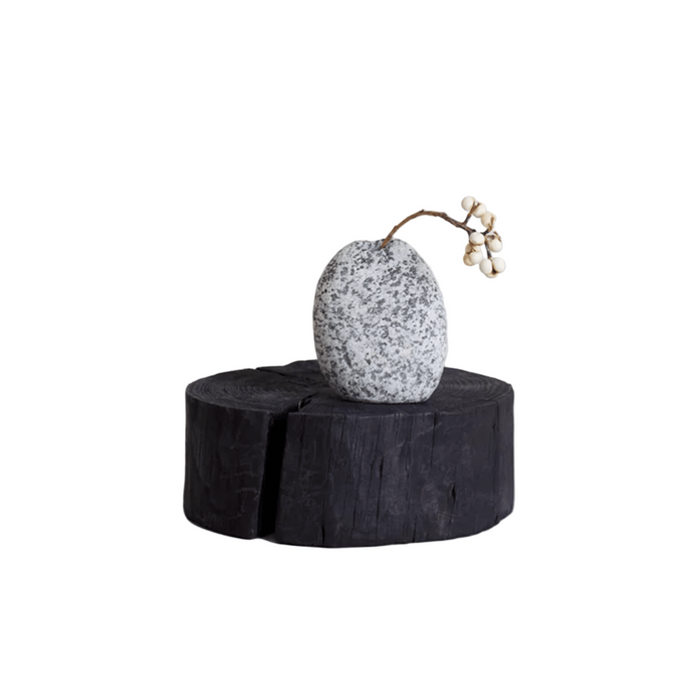 Bloomist Charcoal Wood Pedestal