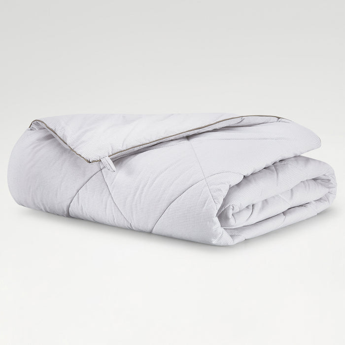 Zephyr 100% Cotton Double Quilt, 233 TC, Solid, White
